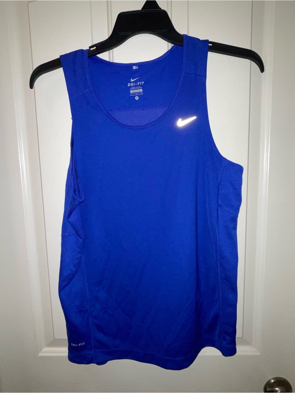 Nike Dri-FIT Miler Women’s M Royal Blue Tank Top Running Hiking Athletic